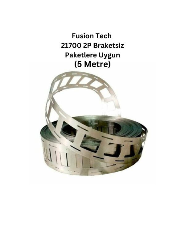 2P Nikel Kaplama 21700 Pil Punta Şerit Braketsiz Paketlere Uygun 0,15 mm Kalınlık