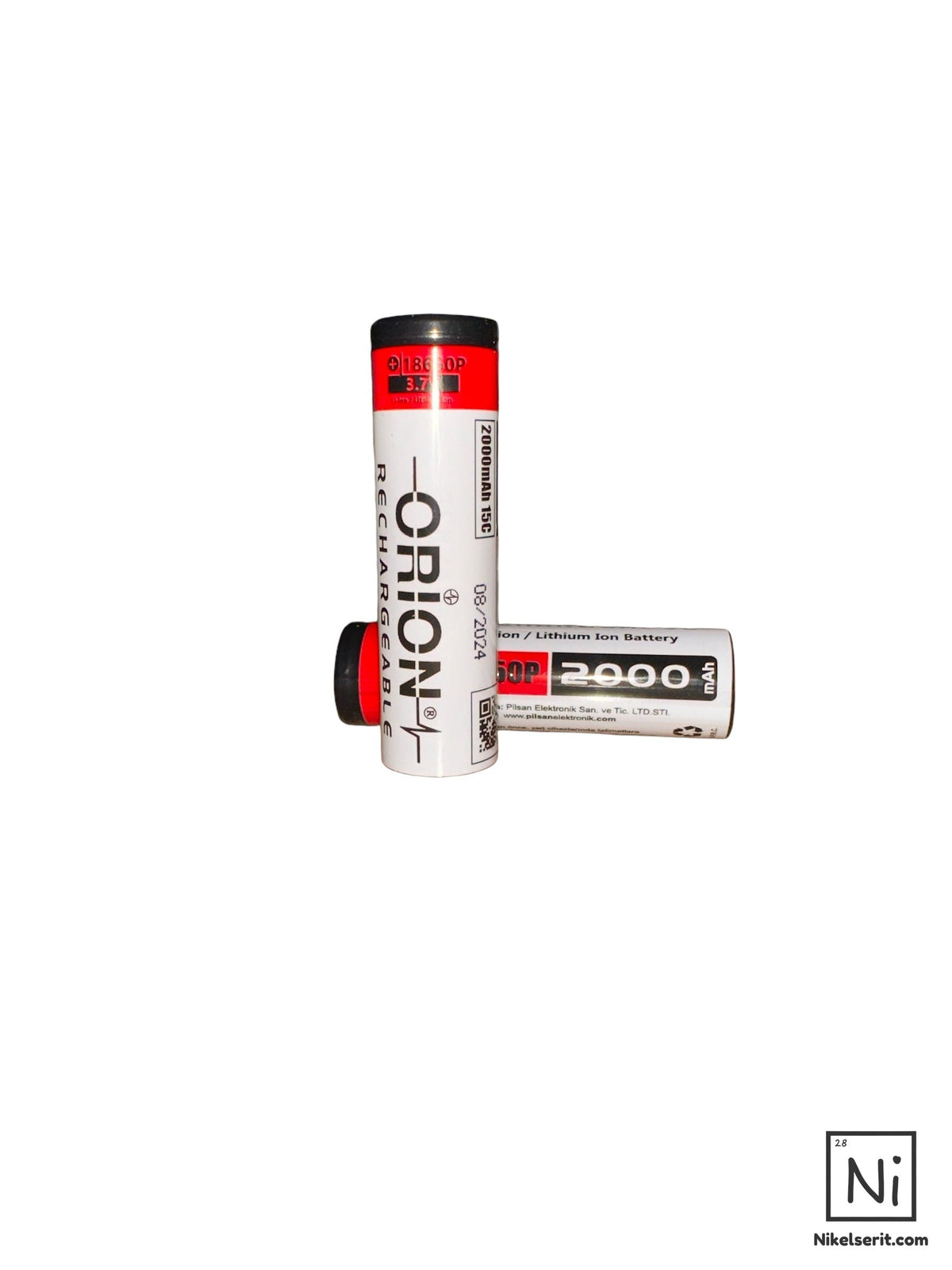 Orion 18650P 3.7V 2000 mAh 15C Li-ion Pil (MİN 100 ADET) (03/2026 ÜRETİM)