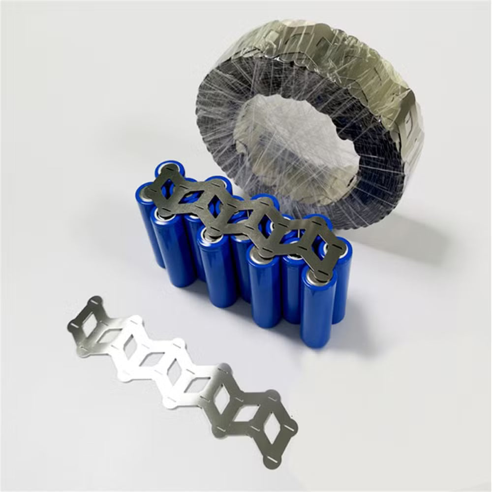 2P Zigzag Model Nikel Kaplama 18650 Pil Punto Şerit 0.15mm Kalınlık Braketsiz Paketlere Uygun
