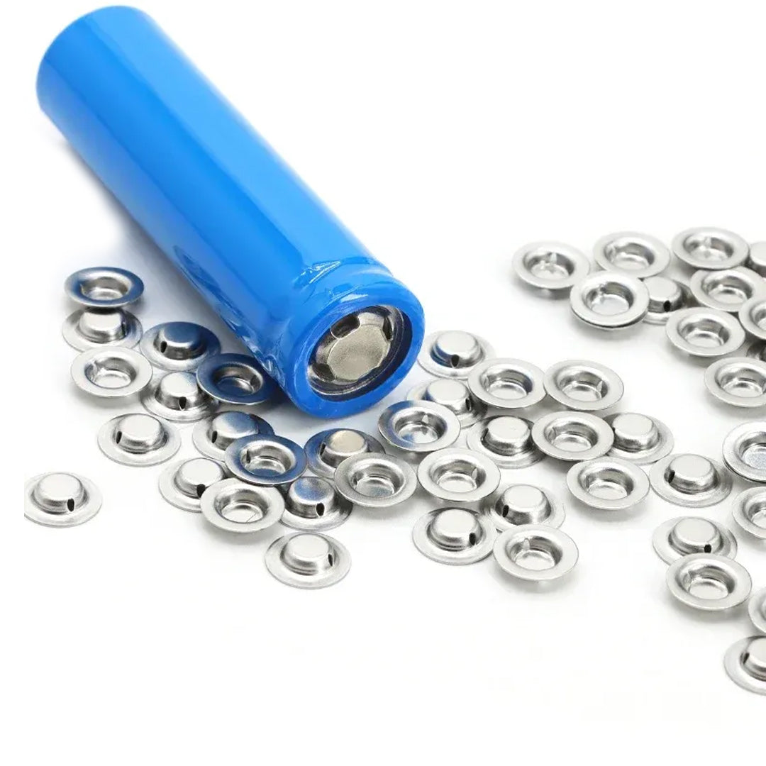 18650 Li-ion Pil 9.5x6.0x2.0x0.3mm Pozitif Kutup Başı (50'Lİ PAKET)