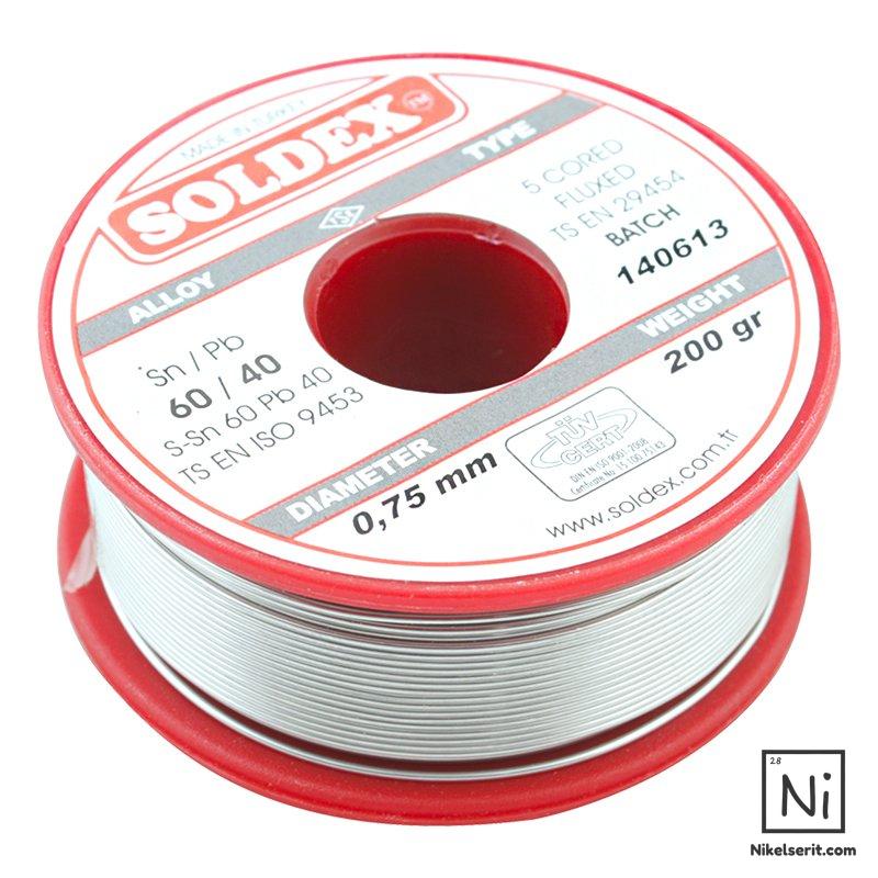 SOLDEX 0.75MM 200 Gram Lehim Teli SN60 PB40