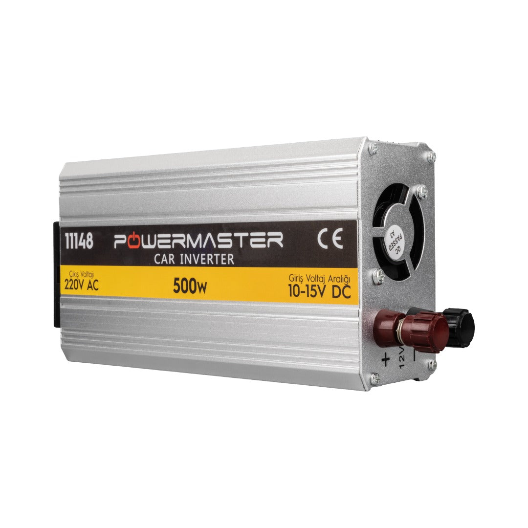 Powermaster 12 VOLT - 500 Watt Modifiye Sinüs Inverter (10-15V ARASI-220V AC)