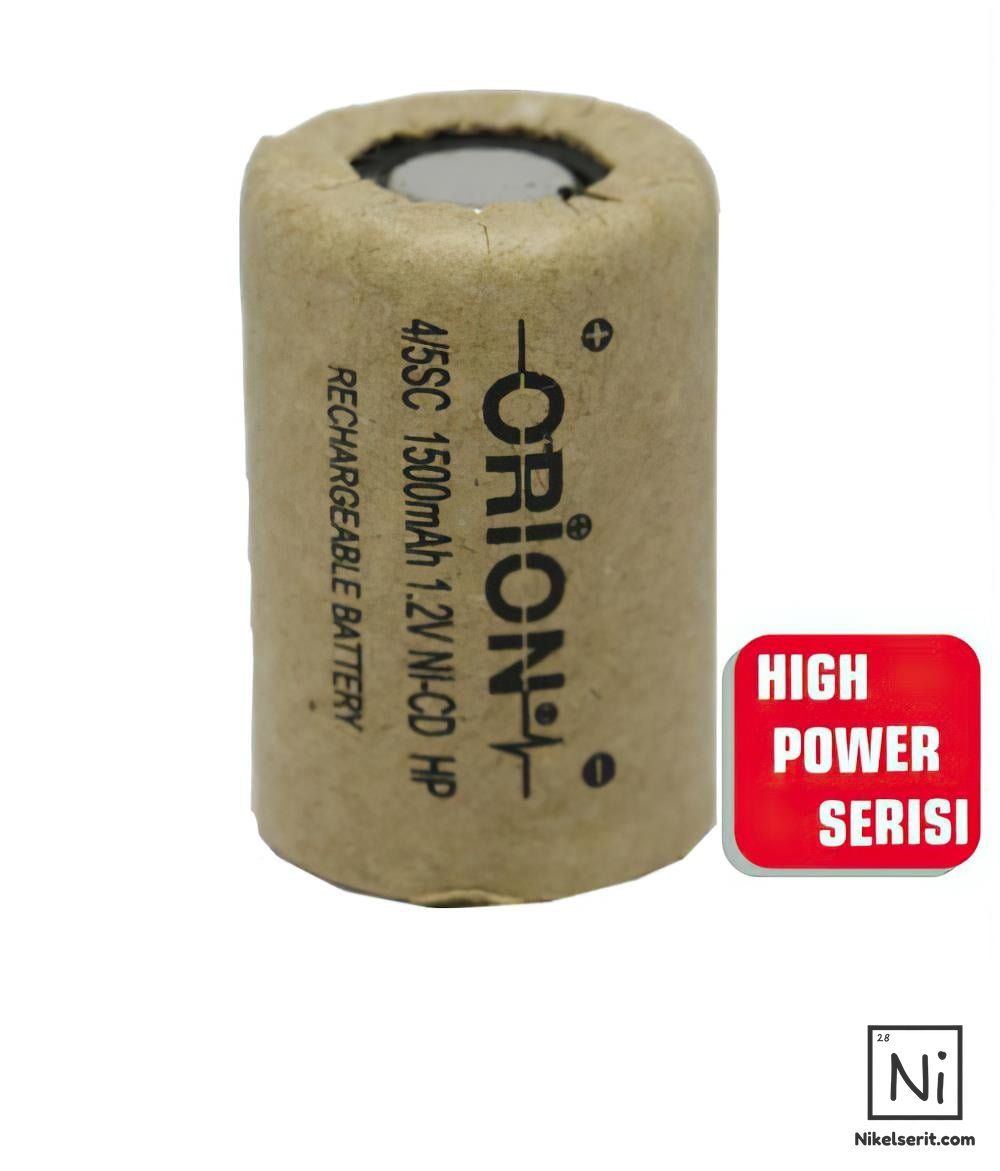 Orion 1.2V Ni-Cd 4/5SC 1500 mAh 10C Pil High Power Serisi