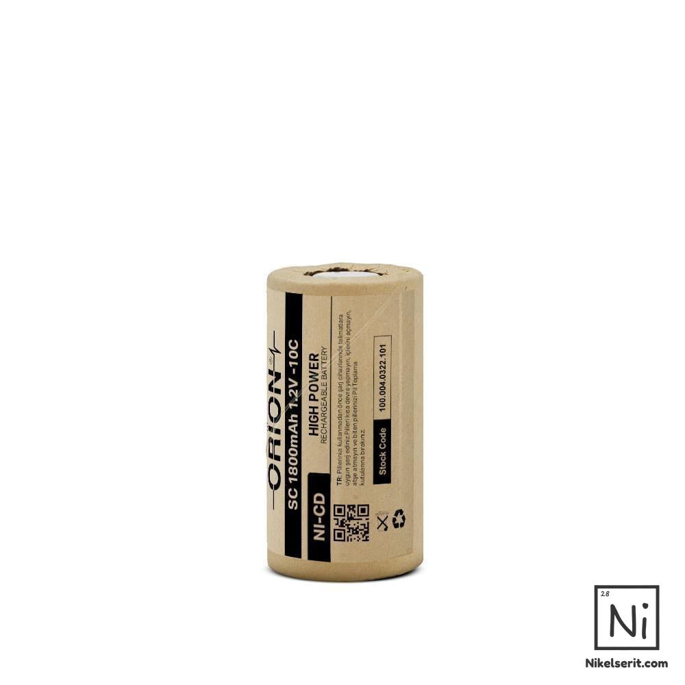 Orion 1.2V Ni-Cd SC 1800 mAh 10C Pil High Power Serisi