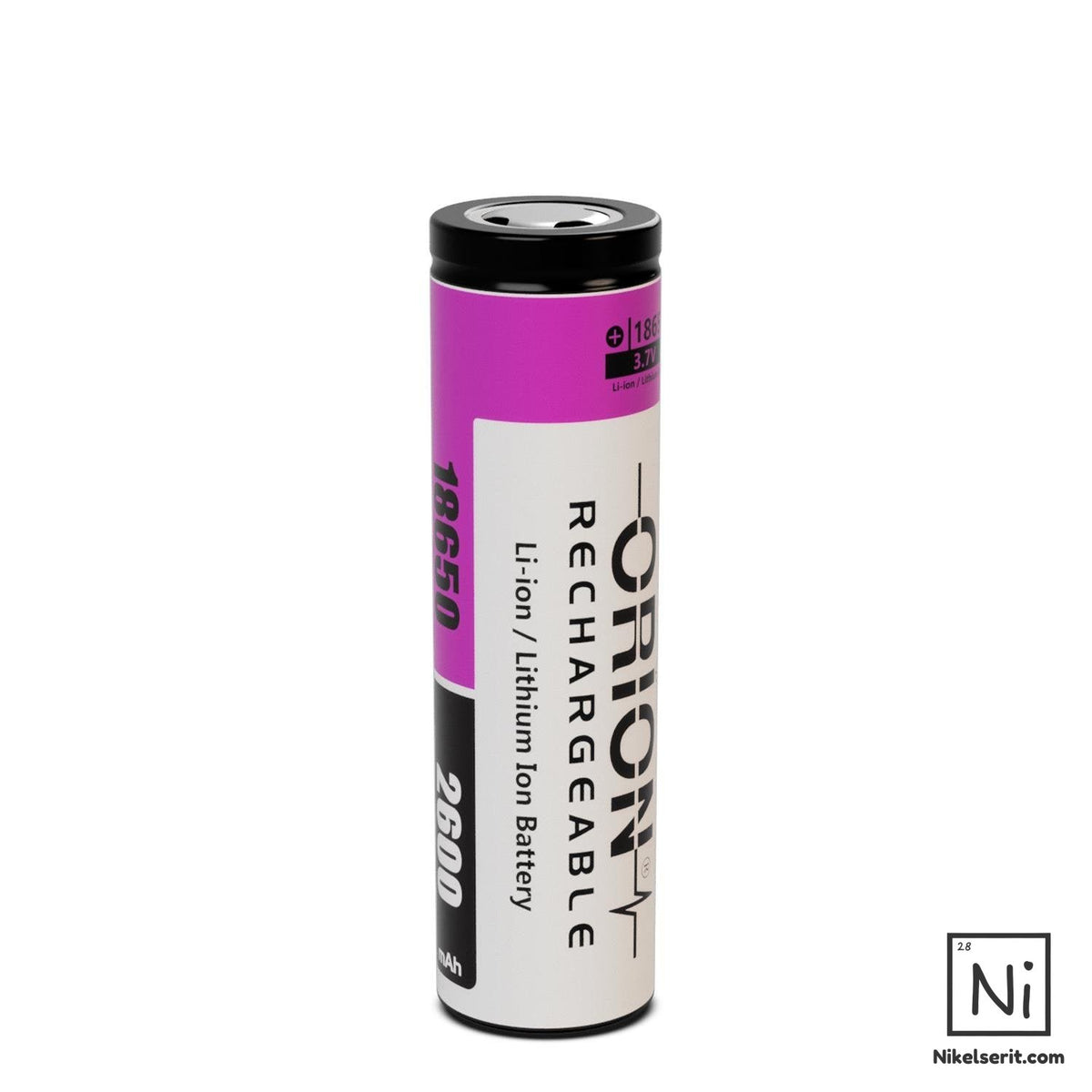Orion 18650 3.7V 2600 mAh 5C Li-ion Pil (MİN 100 ADET)