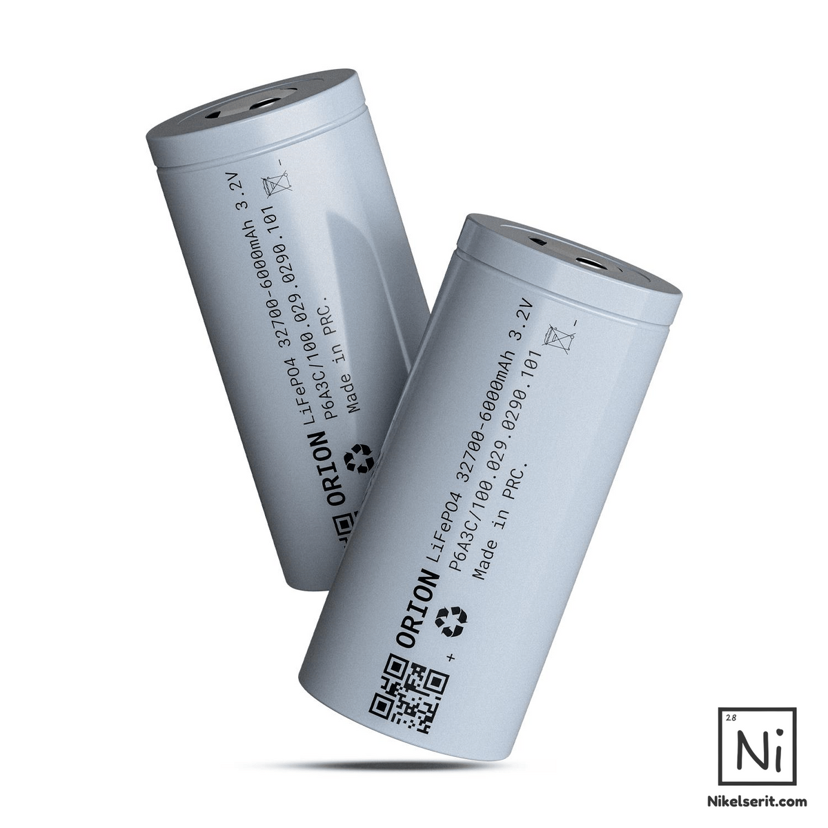 Orion 32700 3.2V 6000 mAh 3C LIFEPO4 Pil (MİN 100 ADET) (07/2026 ÜRETİM)