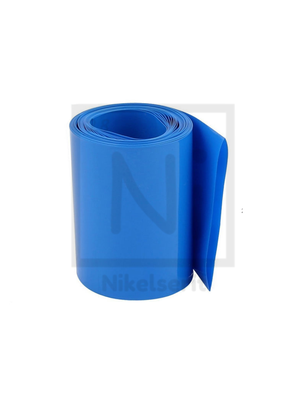 Shrink Isıyla Daralan Makaron - 85mm Genişlik x 1 Metre Uzunluk - Mavi