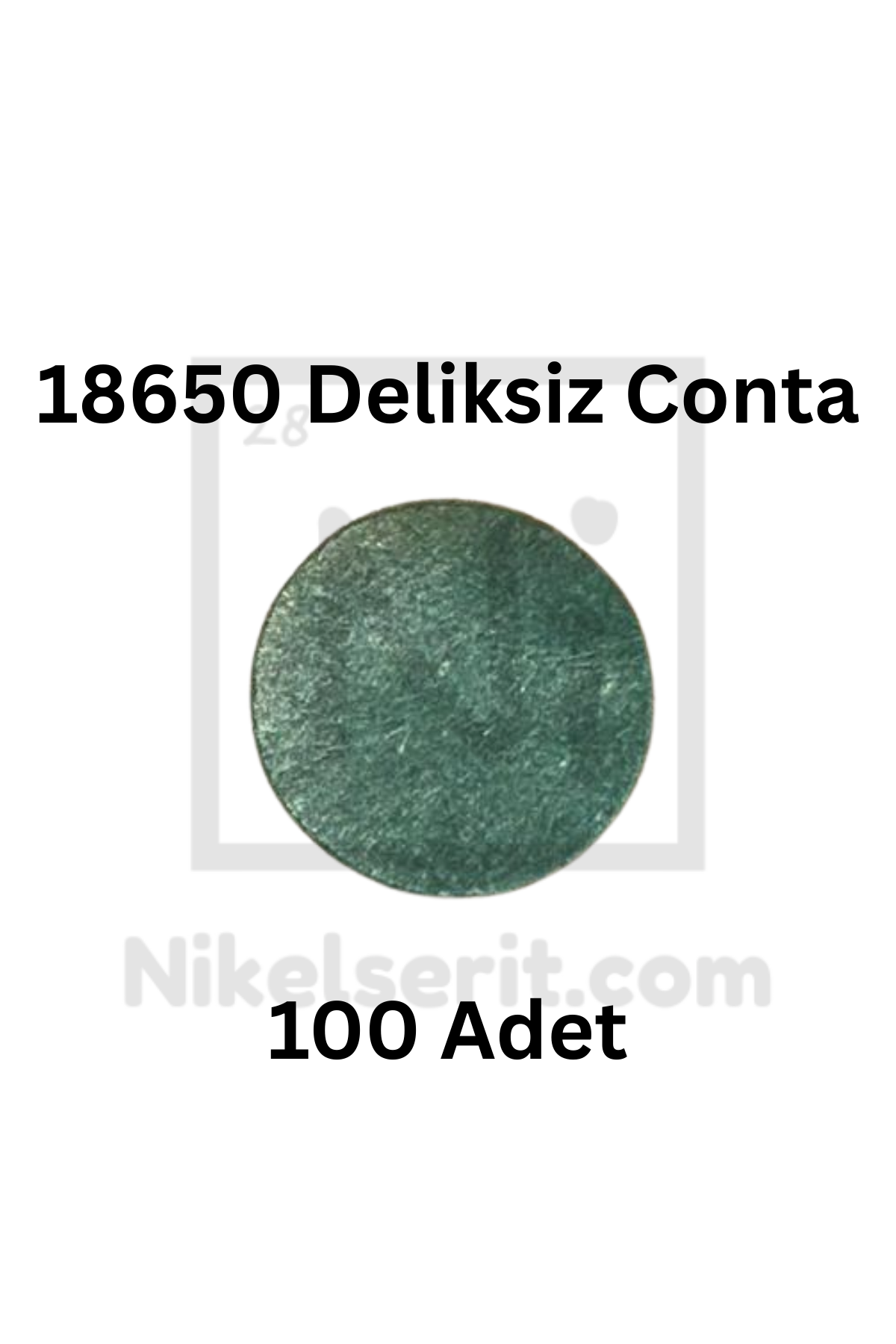 18650 Pil Contası Deliksiz Arpa Kağıdı Conta – 100 Adet