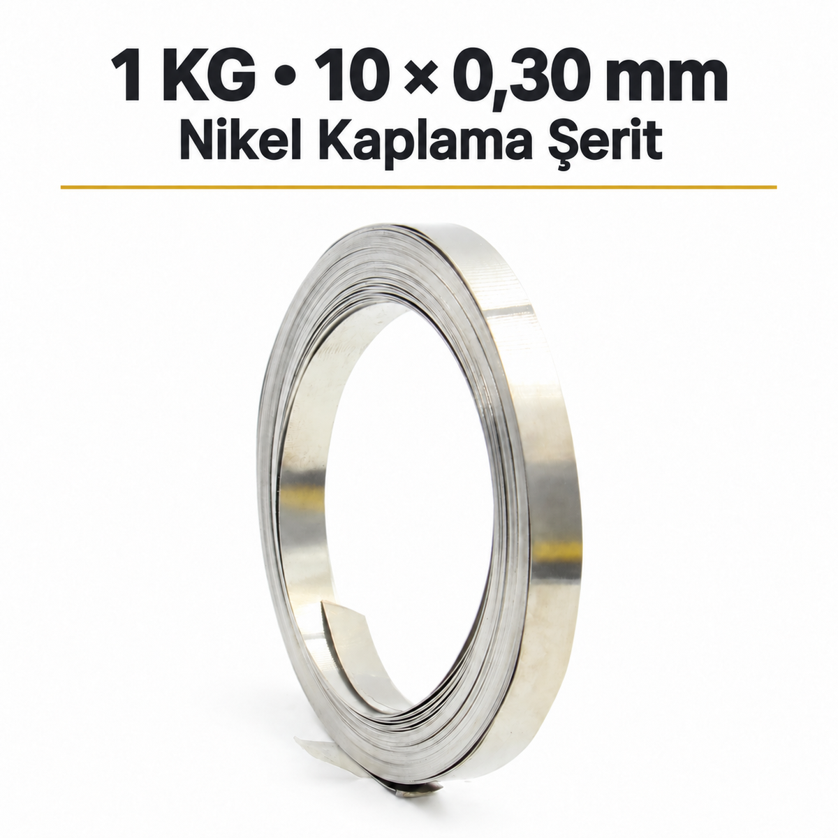 1 KG 10 × 0,30 mm Nikel Kaplama Şerit