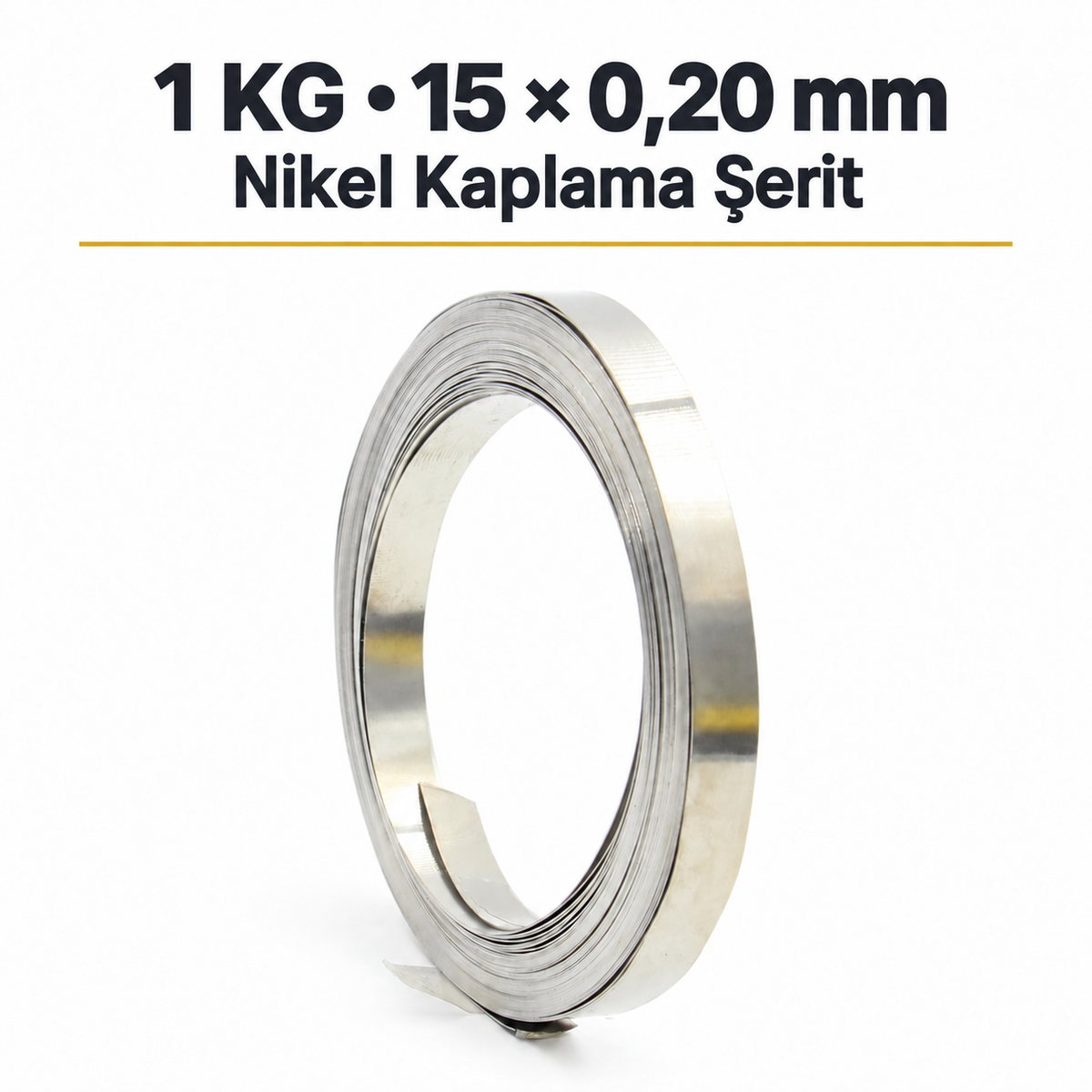 1 KG 15 × 0,20 mm Nikel Kaplama Şerit