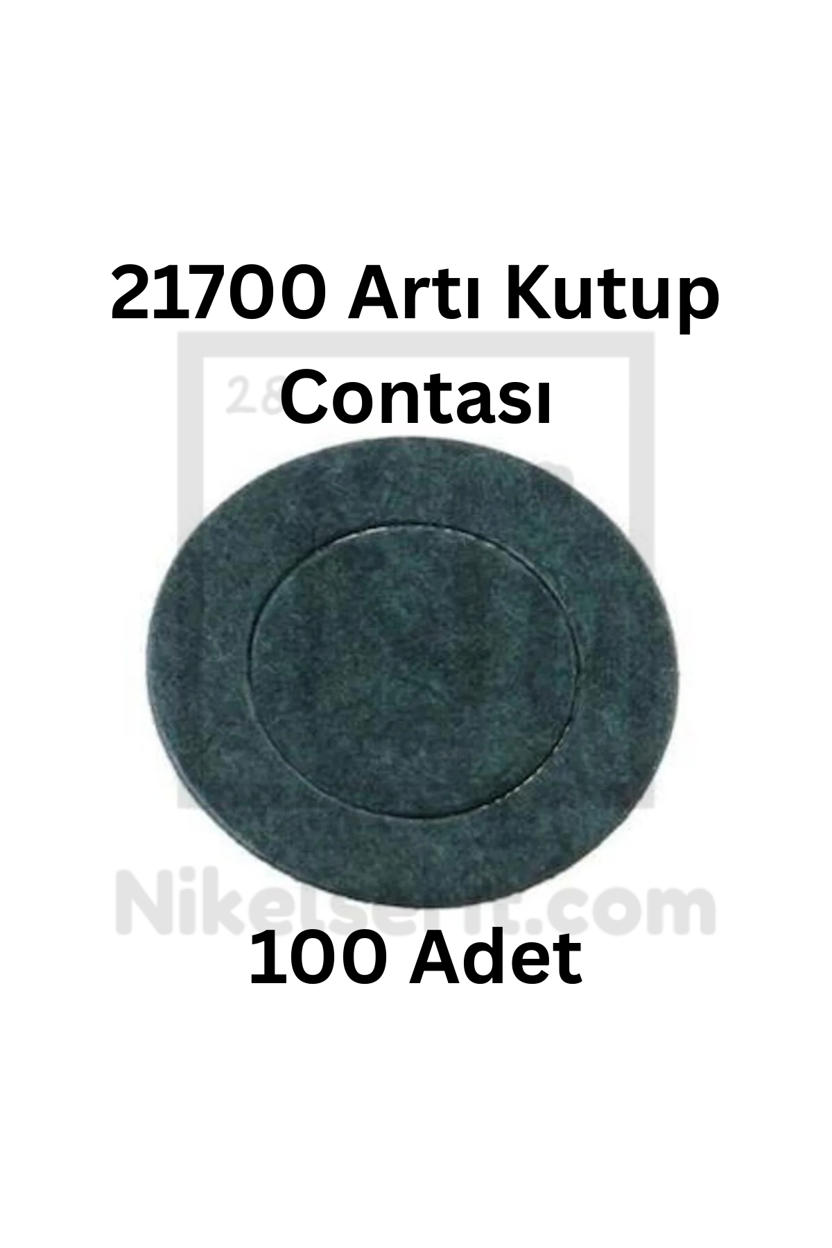 21700 Pil Artı Kutup Contası Arpa Kağıdı Conta – 100 Adet