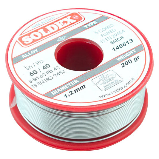 SOLDEX 1.2MM 200 Gram Lehim Teli SN60 PB40