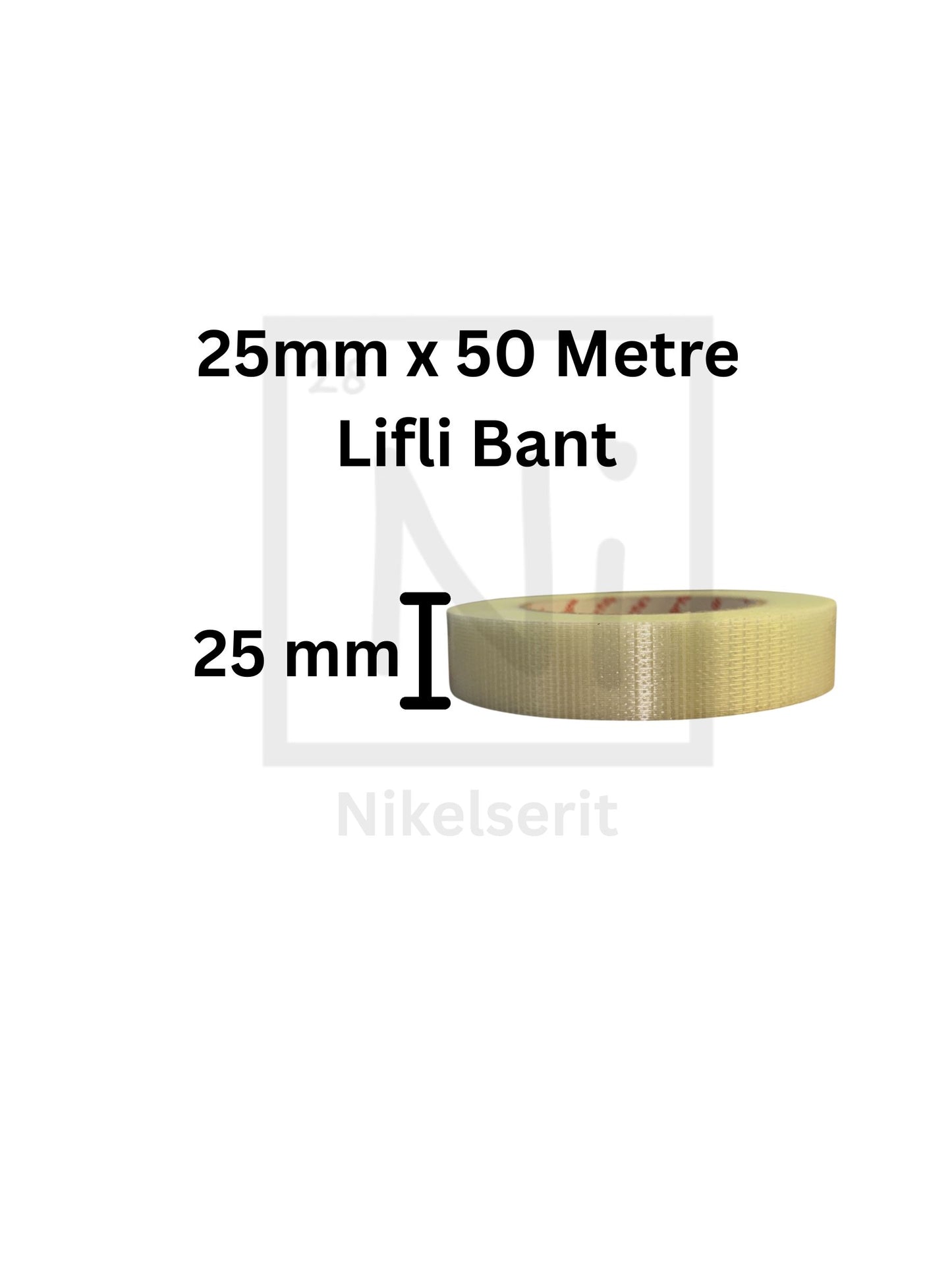 Artetape Lifli Bant - 25 mm x 50 Metre (Enine ve Boyuna Lifli)