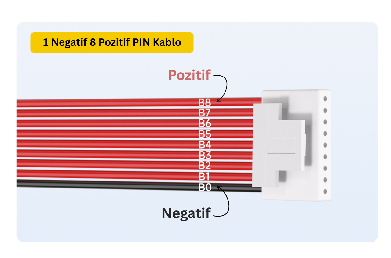 DALY 8S 24V 60A LiFePO4 Batarya BMS
