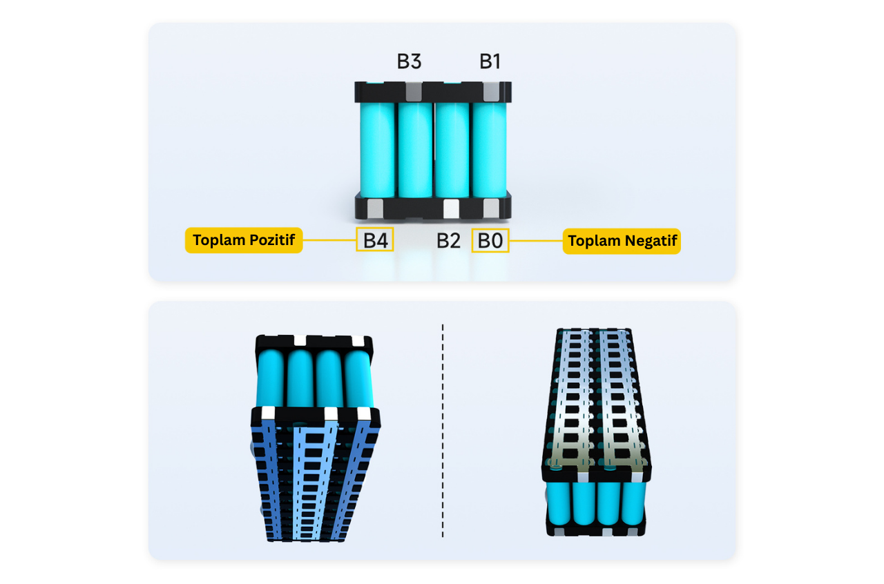 DALY 4S 12V 40A LiFePO4 Batarya BMS