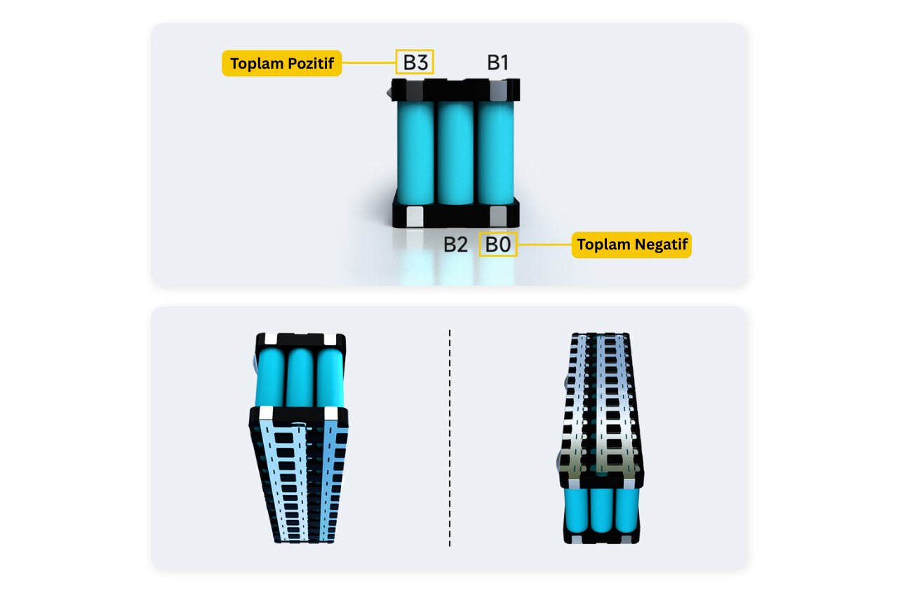 DALY 3S 12V 20A Li-ion Batarya BMS