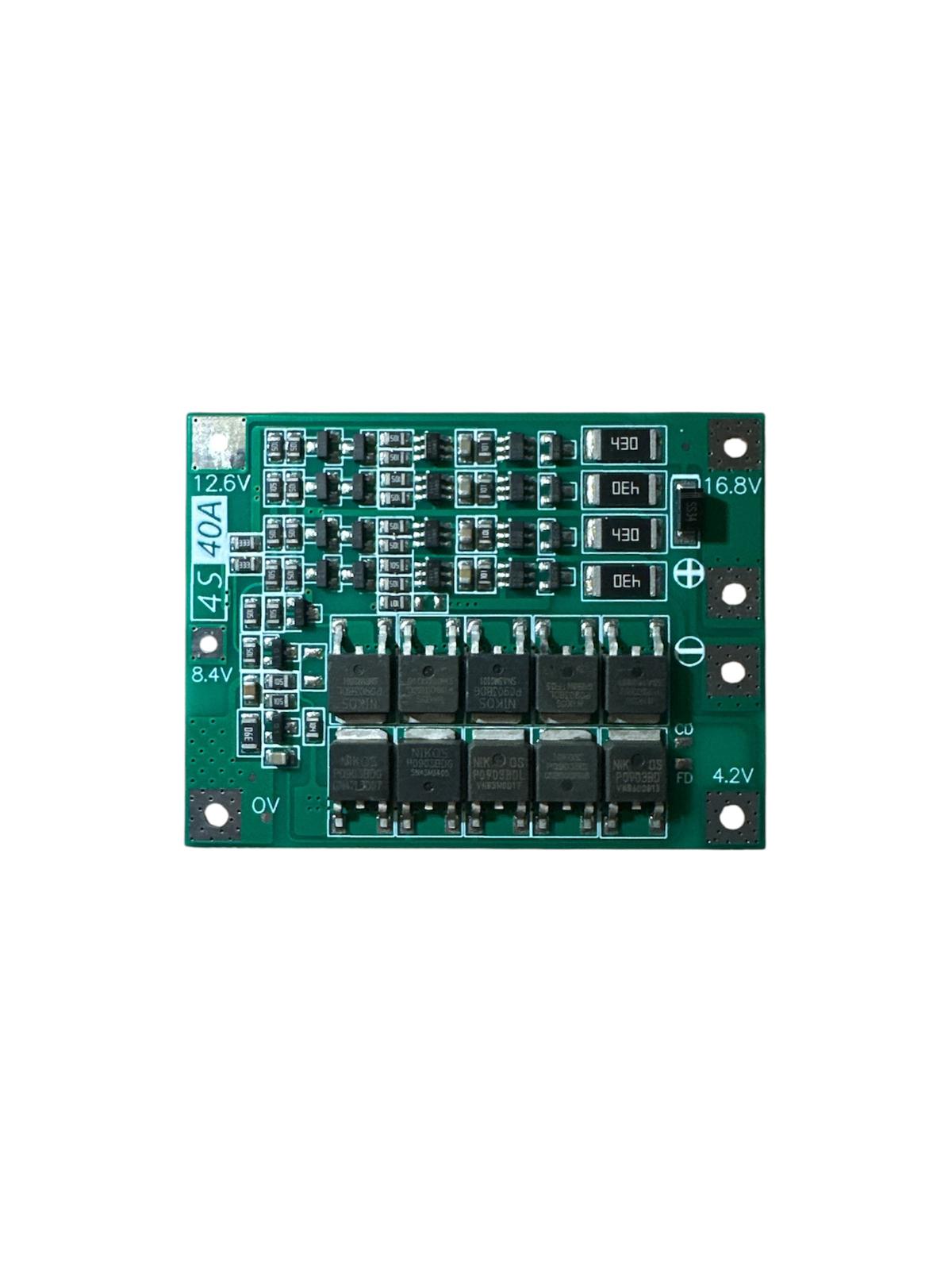 4S 40A (12.6V) BMS Balanslı Li-ion Pil Şarj Koruma Devresi