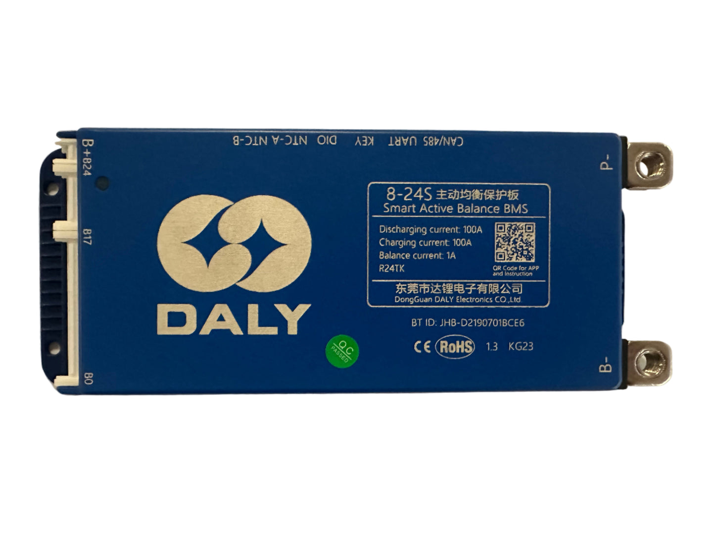 DALY Smart Blue BMS 100A 8~24S LiFePO4 8~20S Li-ion Batarya BMS