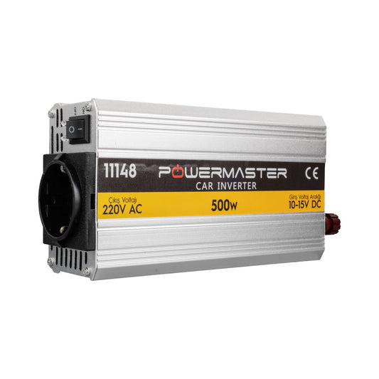 Powermaster 12 VOLT - 500 Watt Modifiye Sinüs Inverter (10-15V ARASI-220V AC)