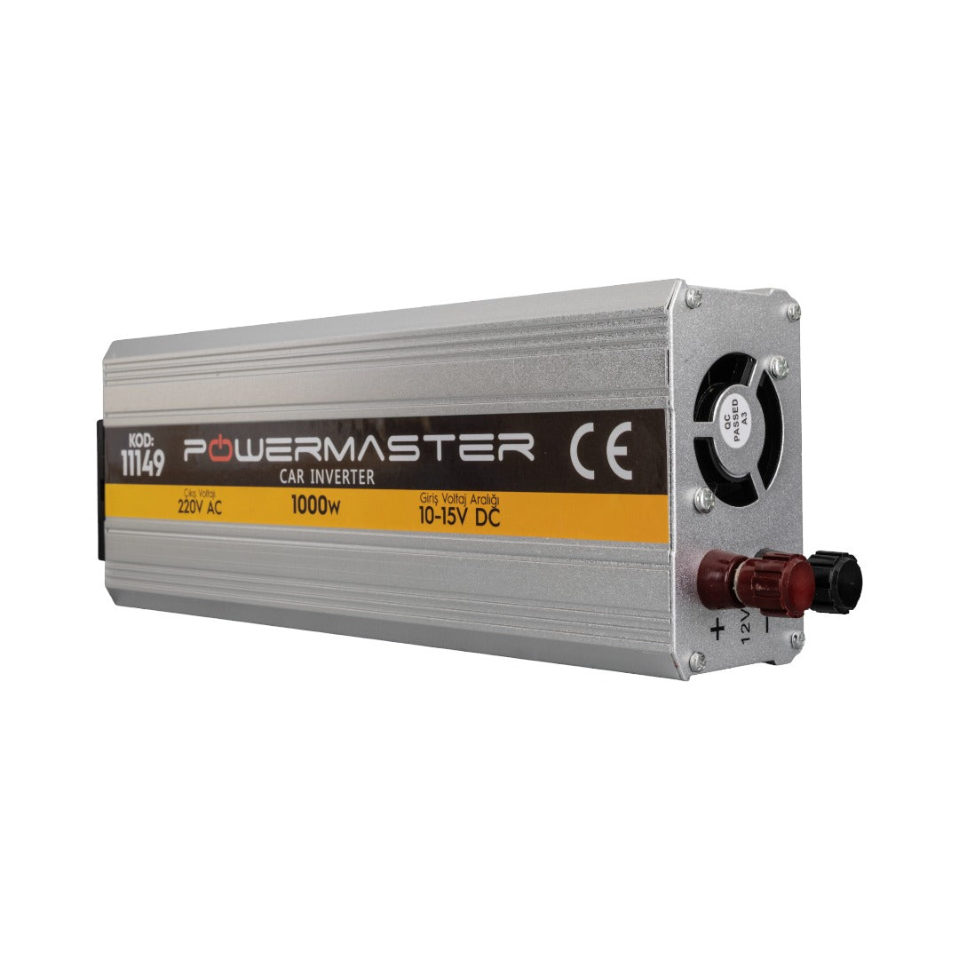 Powermaster 12 VOLT - 1000 Watt Modifiye Sinüs Inverter (10-15V ARASI-220V AC)