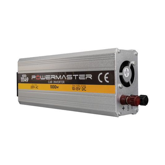 Powermaster 12 VOLT - 1000 Watt Modifiye Sinüs Inverter (10-15V ARASI-220V AC)
