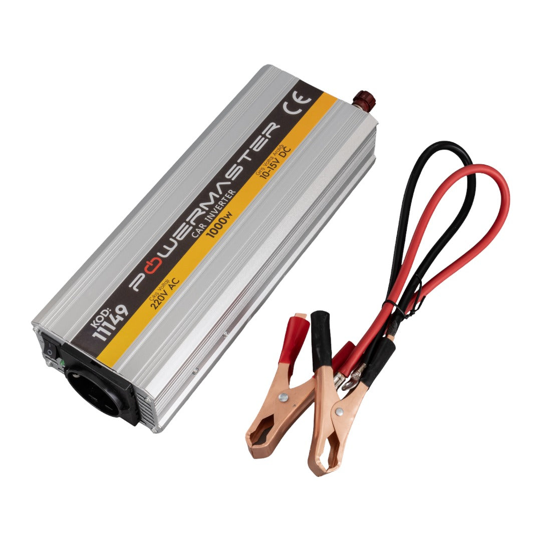 Powermaster 12 VOLT - 1000 Watt Modifiye Sinüs Inverter (10-15V ARASI-220V AC)