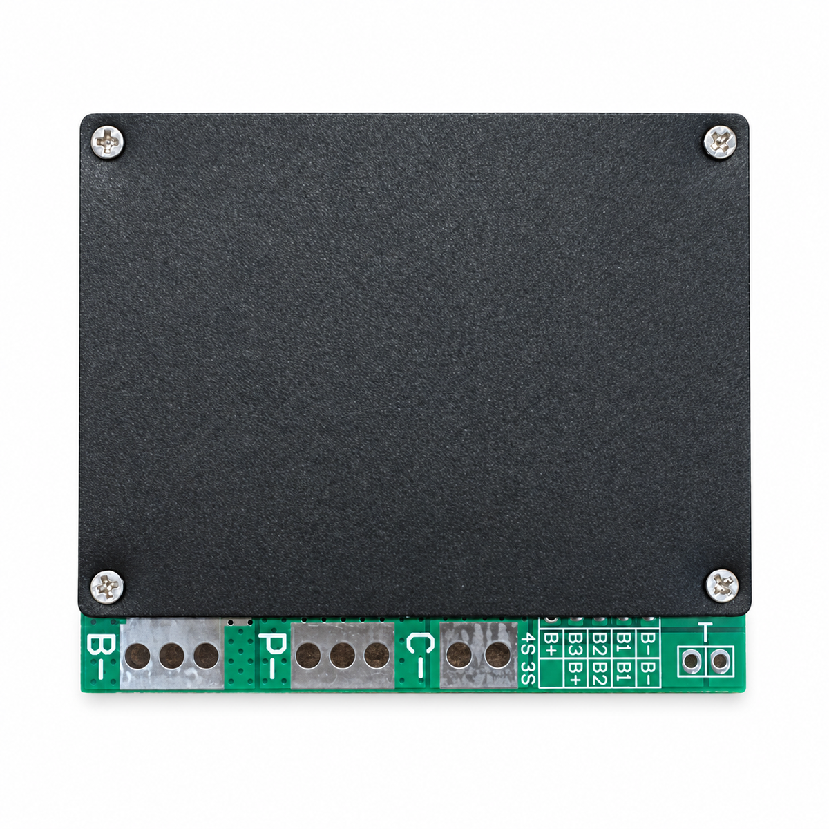 HX-3S-F100A 3S 100A balanslı BMS arka yüzü ve B-, P-, C- lehim bağlantıları