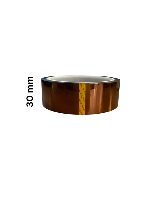 Kapton Yanmaz Bant 30mm Genişlik 30 Metre Uzunluk