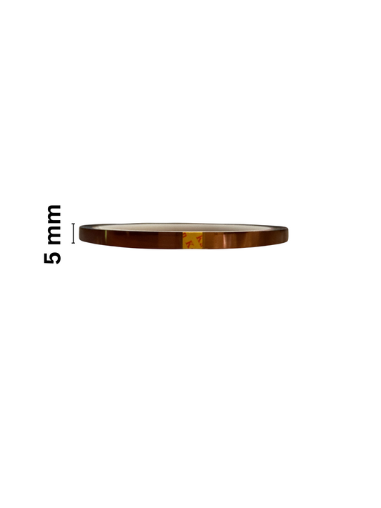 Kapton Yanmaz Bant 5mm Genişlik 30 Metre Uzunluk