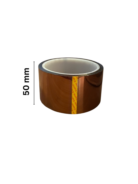 Kapton Yanmaz Bant 50mm Genişlik 30 Metre Uzunluk