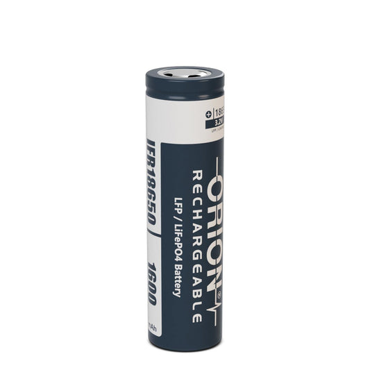 Orion IFR18650 3.2V 1600 mAh 2C LiFePO4 Pil