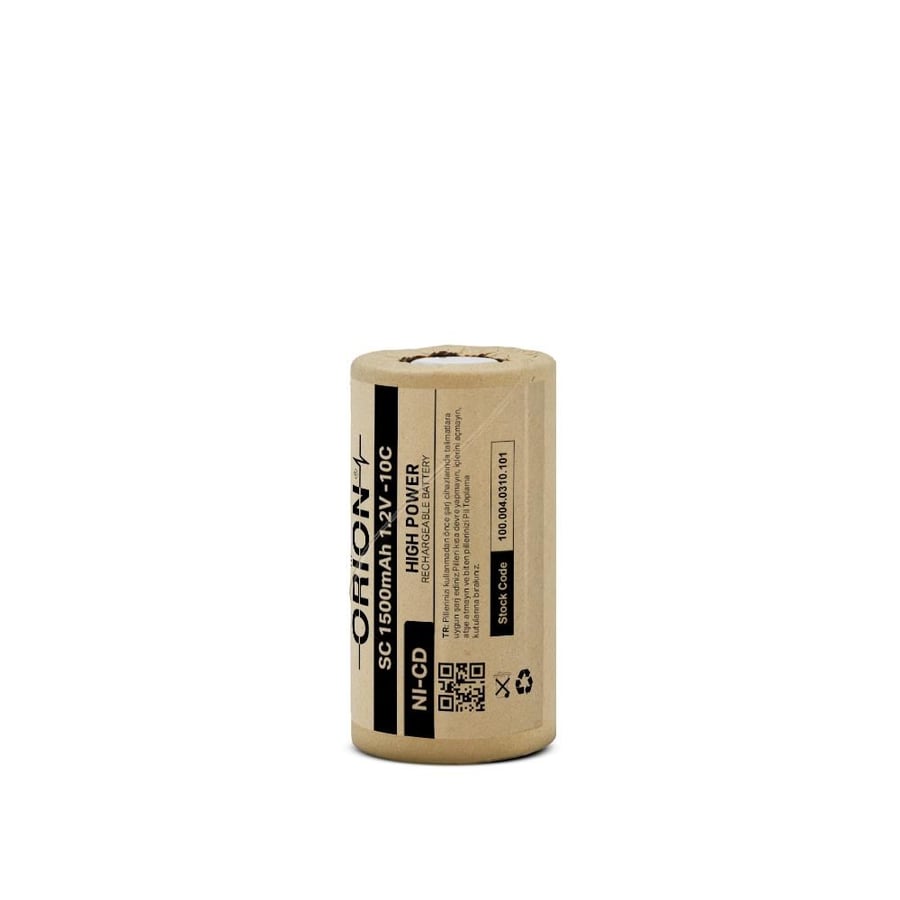 Orion SC 1.2V 1500 mAh 10C Ni-Cd High Power şarjlı pil