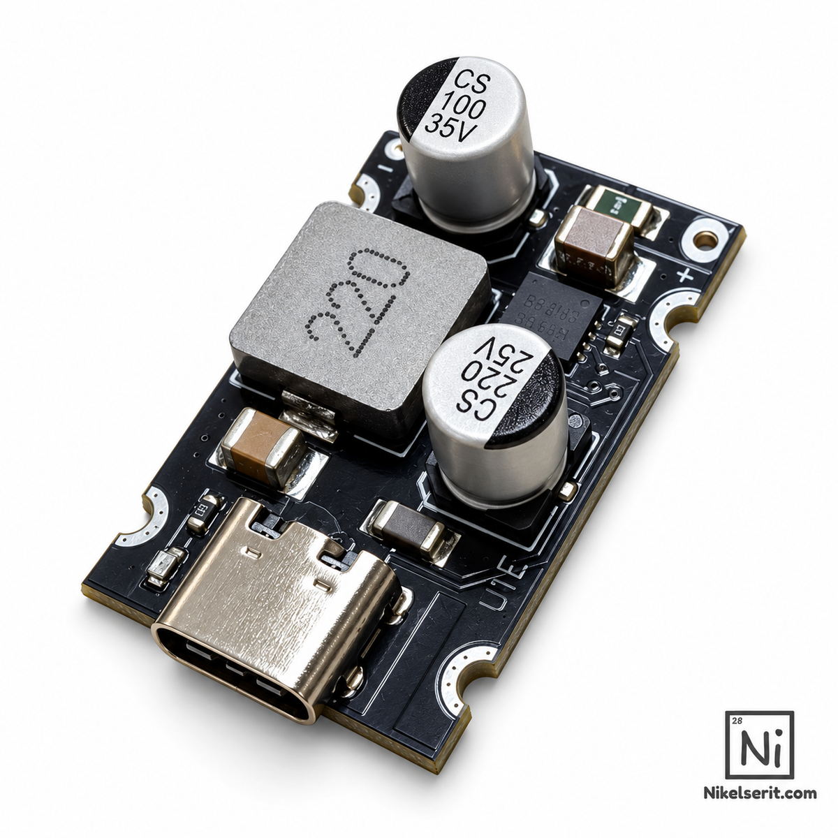 65W USB-C PD hızlı şarj modülü ön görünüm